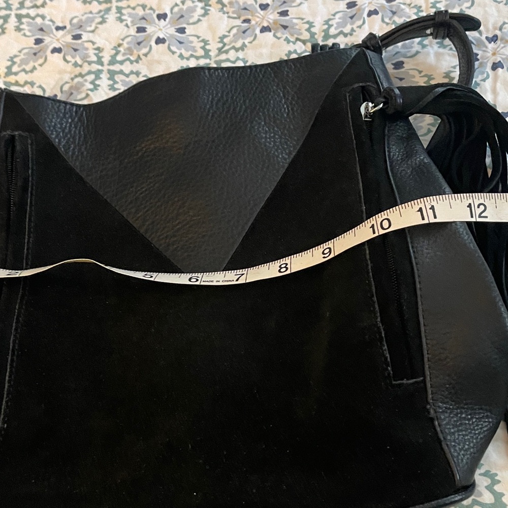 Sam Edelman Black Fringe Shoulder Bag - Picture 7 of 8